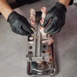 SANTOS Hähnchenschenkel Halter, Chicken Wings Rack, Edelstahl