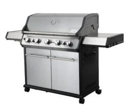 SANTOS S-518 Mit Seiten- & Heckbrenner, Edelstahl Inkl. Drehspieß, Rostheber & Silikonablage & Graviertes ZWILLING Pro Messer -GrillLust Verkaufsgeschäft 3e0509f815c7a7afc853b8188f5dd661