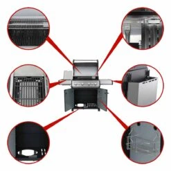 SANTOS S-418 Mit, 30 Mbar Für PT, ES, NL, BE, FR, Schwarz -GrillLust Verkaufsgeschäft 64355148adbedbfc9a65b292b09e564d