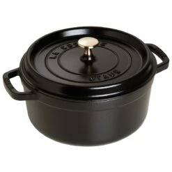 STAUB Cocotte, 24 Cm, Schwarz, Gusseisen