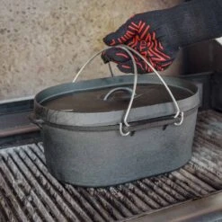 SANTOS Kastenform Oval Mit Deckel, Gusseisen, 42 X 31 Cm -GrillLust Verkaufsgeschäft 7e2b0aefac9d35b1896150303b0c433e