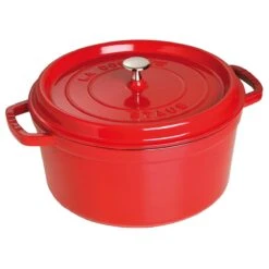 STAUB Cocotte, 28 Cm, Kirsch-Rot, Gusseisen