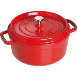 STAUB Cocotte, 24 Cm | Kirsch-Rot | Rund | Gusseisen