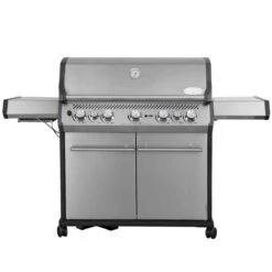 SANTOS S-518 Mit Seiten- & Heckbrenner, Edelstahl Inkl. Drehspieß, Rostheber & Silikonablage & Graviertes ZWILLING Pro Messer -GrillLust Verkaufsgeschäft 919f1f43724fd01ab4e8231cad83e52b