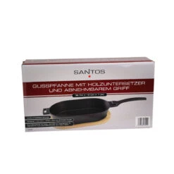 SANTOS Gusseiserne Grillpfanne, Oval Mit Abnehmbarem Griff, 36 X 19 Cm -GrillLust Verkaufsgeschäft 98c1bbfd41980f6065f4e920b4e1f8fa
