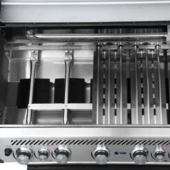 SANTOS S-518 Mit Seiten- & Heckbrenner, Edelstahl Inkl. Drehspieß, Rostheber & Silikonablage & Graviertes ZWILLING Pro Messer -GrillLust Verkaufsgeschäft 9e7a0df2ad783a08d105ec9b0dcb46b4