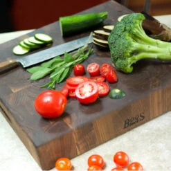 Boos Blocks Hackblock Stirnholz Classic, Walnuss 38x38x7,5 Cm