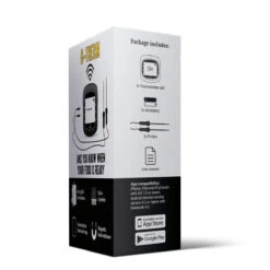 Borniak B-THERM Räucher Thermometer, Bluetooth, Inkl. 2 Fühler -GrillLust Verkaufsgeschäft borniak b therm thermometr bluetooth 2 probes eb30d98eb7b43bfca49e9a839f49eba0