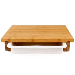 Cleenbo Classic Schneidebrett Bambus Mit Kunststoffwanne -GrillLust Verkaufsgeschäft cleenbo classic bamboo xl 00112157a9105ae0540abe7bd99c0607