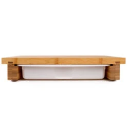 Cleenbo Classic Schneidebrett Bambus Mit Kunststoffwanne -GrillLust Verkaufsgeschäft cleenbo classic bamboo xl e36f400f215e86199db3f2af64c71057