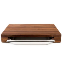 Cleenbo Schneidebrett Nussbaum Cube Mit Edelstahlwanne -GrillLust Verkaufsgeschäft cleenbo cube walnut 3d0cf4202b8e26c190ffb2a4e59e950b
