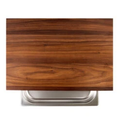 Cleenbo Schneidebrett Nussbaum Cube Mit Edelstahlwanne -GrillLust Verkaufsgeschäft cleenbo cube walnut c667badebab68005c8f809547d99fba9