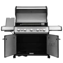 SANTOS S-518 Mit Seiten- Und Heckbrenner, Schwarz, Inkl. Drehspieß, Rostheber & Silikonablage & Graviertes ZWILLING Pro Messer -GrillLust Verkaufsgeschäft e70e35694f5e40ae83c4650efcb9c9bd