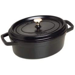 STAUB Cocotte, 27 Cm, Schwarz, Gusseisen