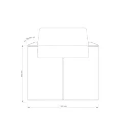 Furnery Außenküche OUT-TWO Mit Ausschnitt Für SANTOS S-410, Weiß