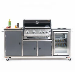 INDRAdesign Blackline Gasgrillstation Mit SANTOS Free S-410 & Kühlschrank / Anthrazit -GrillLust Verkaufsgeschäft indradesign blackline gasgrillstation mit santos free s 410 kuehlschrank anthrazit 0087418d96081780908e5ccb2a805977