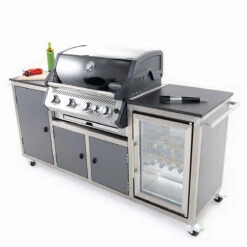 INDRAdesign Blackline Gasgrillstation Mit SANTOS Free S-410 & Kühlschrank / Anthrazit -GrillLust Verkaufsgeschäft indradesign blackline gasgrillstation mit santos free s 410 kuehlschrank anthrazit 303df3290547225cbec7b72ef46af399