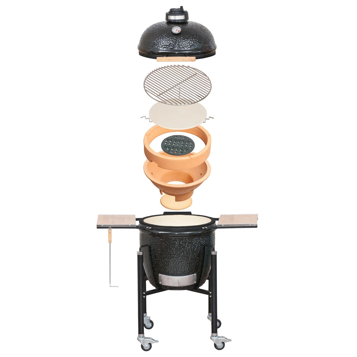 Monolith Basic Mit Gestell & Seitentische, Schwarz 4 Monolith Basic Mit Gestell & Seitentische, Schwarz – Bild 2