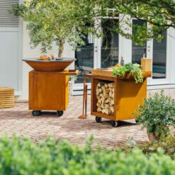 OFYR Mise En Place Table Corten 65 PRO Teakholz -GrillLust Verkaufsgeschäft ofyr mise en place table corten 65 pro teakholz 39c24a61c3f918f802cf52b2fb588722