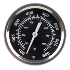 SANTOS Einbau-Deckelthermometer Für Gas- & Kugelgrills, Rund