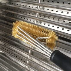 SANTOS 3-Kopf Grillbürste Messing 45 Cm