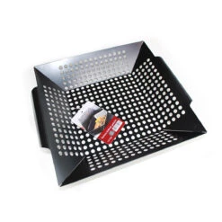 SANTOS Gemüsekorb XL / Grillwok Schwarz, 30,5 X 30,5 cm -GrillLust Verkaufsgeschäft santos grillwok schwarz 30 5 x 30 5 3d541e364b297085019eba7361340b2c