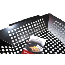 SANTOS Gemüsekorb XL / Grillwok Schwarz, 30,5 X 30,5 cm -GrillLust Verkaufsgeschäft santos grillwok schwarz 30 5 x 30 5 498f5ae635f32ab145e2b470b23c534f