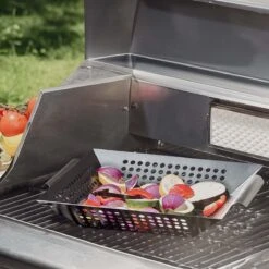 SANTOS Gemüsekorb XL / Grillwok Schwarz, 30,5 X 30,5 cm -GrillLust Verkaufsgeschäft santos grillwok schwarz 30 5 x 30 5 58431ea3d5618f9aea3620d2bd25dc31