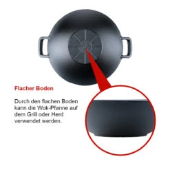 SANTOS Gusseisen Wok, Ø 36 Cm -GrillLust Verkaufsgeschäft santos gusseisen wok 36 cm 088dba1fed68efe1c7f94218cbe9bf5b