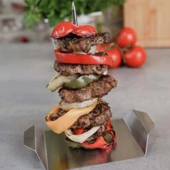 SANTOS Gyrosspieß Vertikal Edelstahl, 3-teilig -GrillLust Verkaufsgeschäft santos gyrosspie vertikal edelstahl 3 teilig 6dda09276c461f09c9ab7c7fb3ca90ae