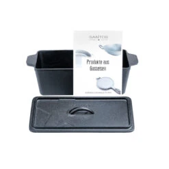 SANTOS Kastenform K4 Mit Deckel, Aus Gusseisen, 34 X 13 Cm -GrillLust Verkaufsgeschäft santos kastenform k4 mit deckel aus gusseisen 4eb652606d5854bd56cce11b6691ae80
