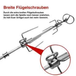 SANTOS Drehspieß Für SANTOS S-401 & S-418, Burnhard EARL -GrillLust Verkaufsgeschäft santos premium drehspie fuer santos s 401 s 418 39bcdd929de2996324af9f8391bd97ea