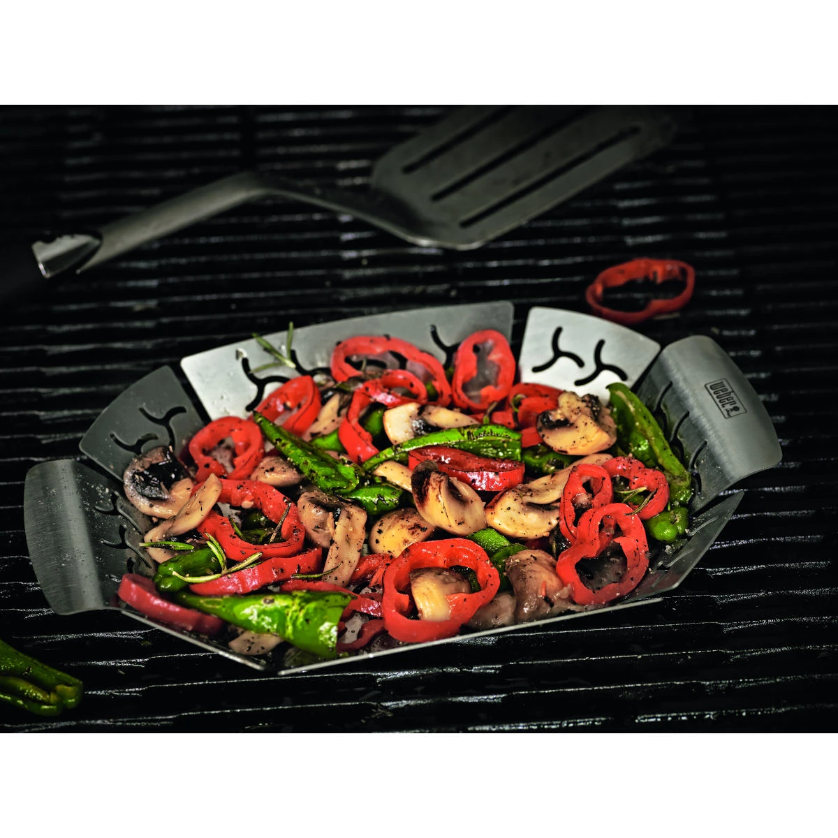 Weber Gemüsekorb, Klein, Edelstahl 4 Weber Gemüsekorb, Klein, Edelstahl – Bild 2